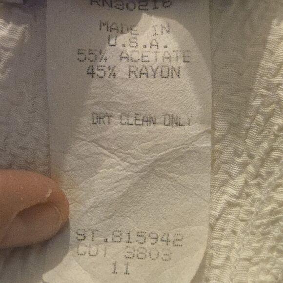 VTG Marnie West Maxi Dress 11 Fairy Isle HOCO Formal Slinky Minimalist Neutral - Picture 10 of 11